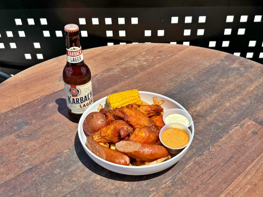 Enjoy Bites and Brews with Karbach Brewery and Crawfish Cafe this football season. Photo courtesy Crawfish Cafe.