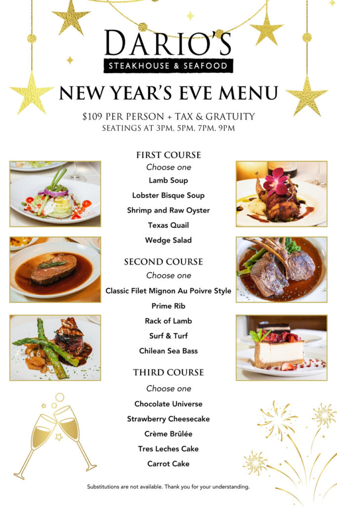 Dario’s  New Year’s Eve Menu 2025_2